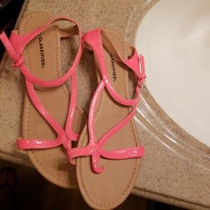 Hot pink sandles